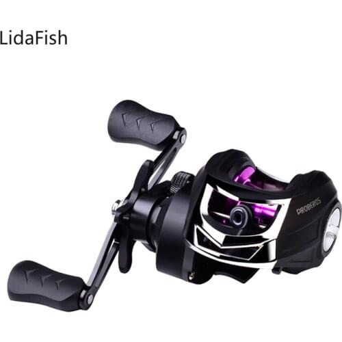 LidaFish 2020 Baitcasting Reel 7.2:1 Gear Ratio 10KG Carbon Drag Fishing Wheel Magnetic Brake System Fishing Coil