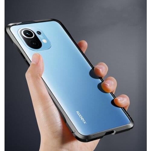 Mi 11 Metal Bumper Phone Case for Xiaomi Mi 11 Case Cool Shockkproof Aluminum Frame Cover for Xiaomi Mi 11 Protection Back Coque