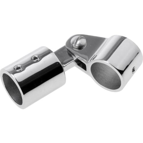 Marine Boat Awning Hand Rail Fitting 1 Inch (25mm) Elbow, 316 Stainless Steel Deck Hardware-Silver