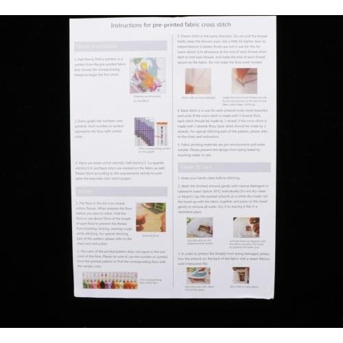 Cross Stitch Kits Preprinted - Orchid Flower Embroidery Kit with