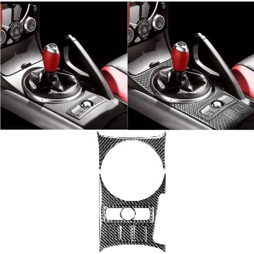 Carbon Fiber Gear Shifter Automatic Transmission Frame Modified Interior Sticker Car Accessories Fit For Mazda RX-8 RX8 2004-200
