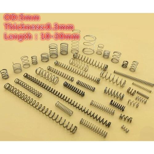 304 stainless steel compression spring Repair spring suit Return spring wire spring 0.3mm Outer diameter 5mm