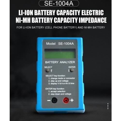 SE-1004A Li-ion Battery Capacity Electrical the impedance of the battery capacity Ni-MH