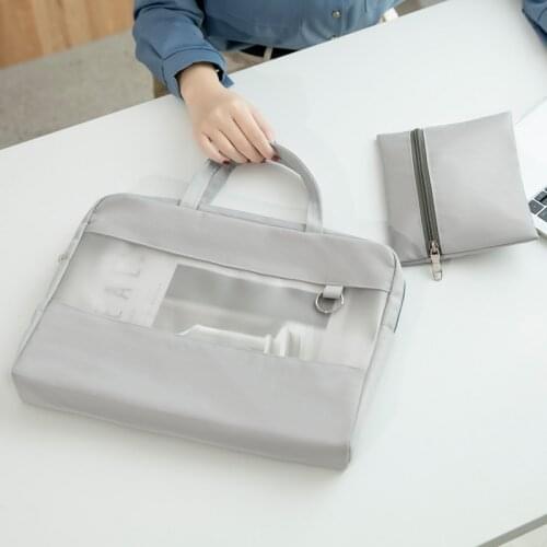 A4 file document bag Office business briefcase handbag 13 inch laptop bag 12.9 inch ipad sleeve storage case