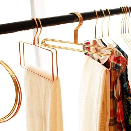 Nordic Hangers Rose Gold Iron Round Wall Hook Storage Holder Organizer Decor Tool Tie Towel Storage Closet Wardrobe Clothes Rack