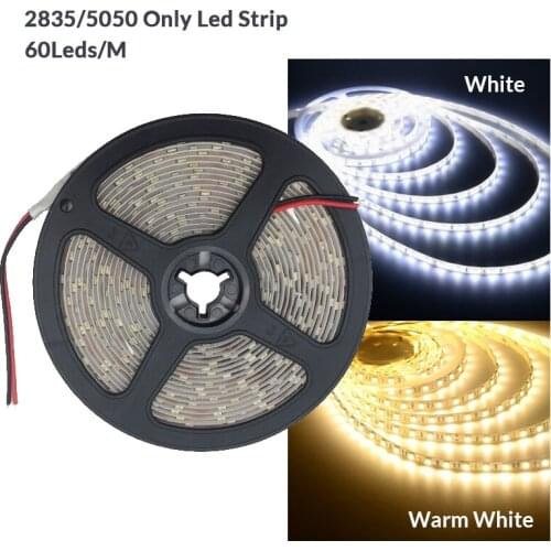 Waterproof DC12V 2835SMD Warm White LED Strip Light flexible Strip Light 60Leds/m Led Tape Home Decor Lamp Car Lamp Decoration