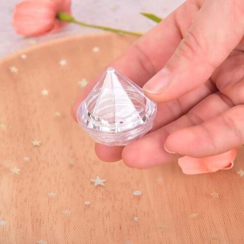 10Pcs Portable 5g Makeup Face Cream Container Refillable Bottles Mini Cosmetic Empty Jar Pot Diamond Cream Eyeshadow Box