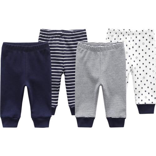 4Pcs/lot Baby Long Pants 2019 Newborn Boy Girl Toddler Clothing 3M 6M 9M 12M Baby Clothes roupas de bebe Trousers Accessories