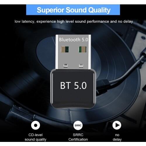 Adapter Wireless Bluetooth Transmitter Receiver Desktop Computer Dongle for Windows 10/8.1/8/7 Bluetooth Speaker