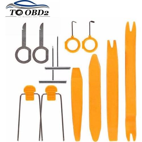 Car DVD Player Trim Panel Dashboard Audio Removal Installer Hand Tool Sets Car Disassembly Tool Interior Refit Kit 4pcs 12pcs