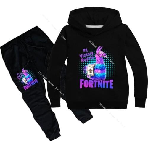 Fortnite Children Boys Girls Sport Clothes Suit Boy Set Battle Royale Hoody Sweatershirt Pant Kids Clothes Casual Thin Tracksuit