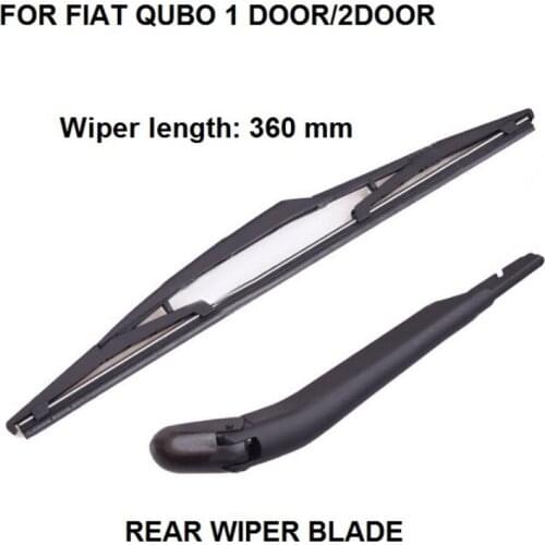 For Fiat Qubo 2 rear door Rear Windscreen Windshield Wiper Arm And Wiper Blade Set 360MM 2008-2016