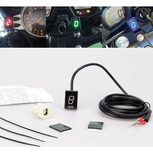 For Kawasaki ER4F ER4N ER6F ER6N ER-4F ER-4N ER-6F ER-6N LED Electronics 1-6 Level Gear Indicator Moto Speed Digital Meter
