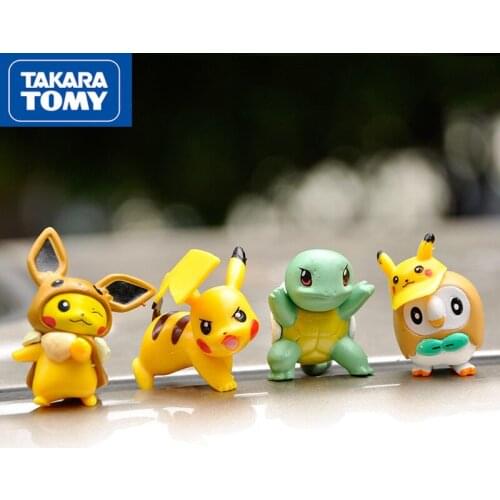 Takara Tomy Pvc Pokemon Action Figure Model Cartoon Doll Toys for Children Original Pokemon Dolls Action Figure Toys