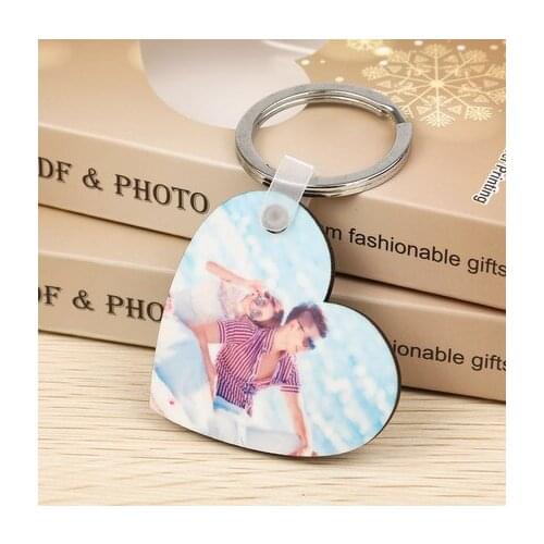 Personality hot transfer key foil blank high-quality close key ring pendant exquisite small gift love shape / personalized custo