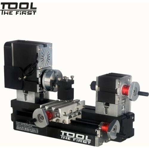 Thefirsttool TZ20002MG Mini Metal Lathe B Machine with 12000r/min 60W Motor Larger Processing Radius DIY Tools Chrildrens Gift