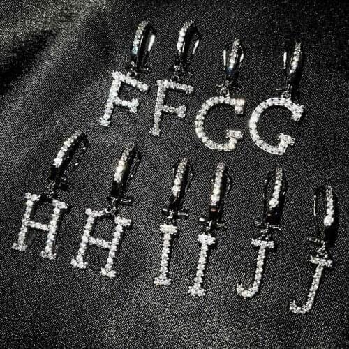 Fashion Jewelry S925 Silvery Creative 26 Letters Hoop Clip Earrings No Piercing Earrings For Women Wedding Charm Valentines Gift