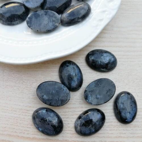 Fashion Natural ShimmerStone 25x18MM cab cabochon for jewelry making Ring accessories spectrolite 12Pcs/lot Free shipping