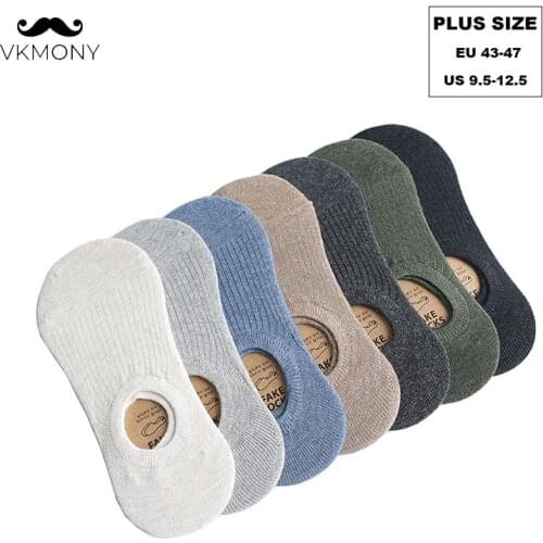 Men cotton socks 6pairs/lot summer thin Invisible socks colorful man no show socks VKMONY
