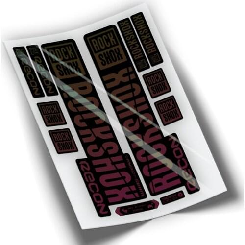 STICKERS FORK BICYCLE ROCK SHOX RECON DEGRADADO ROCKSHOX WP307