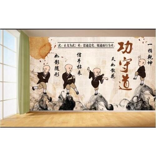 Custom mural 3d photo wallpaper Chinese martial arts fighting skills home decor living room wallpaper for walls 3 d in rolls