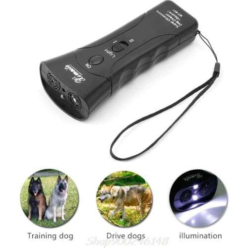 New Ultrasonic Dog Chaser Stop Aggressive Animal Attacks Repeller Flashlight Jy24 20 Dropship