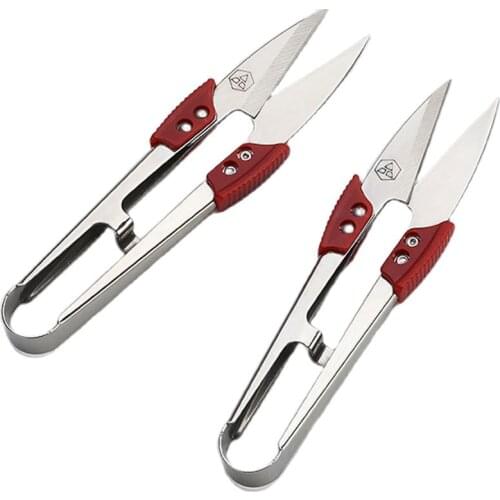1Pcs Stainless Steel Yarn Shears Sewing Scissors Cross Stitch Embroidery U Shape Scissor Thread Scissors for Fabric