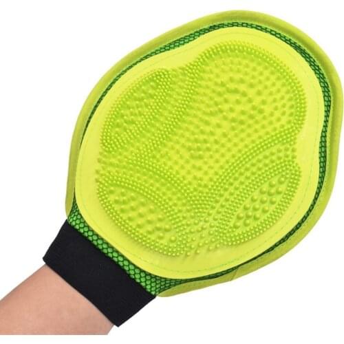 Pet Dog Grooming Gloves Massage Mitt Hair Removers Fur Collecting Shedding Tools for Dog & Cat