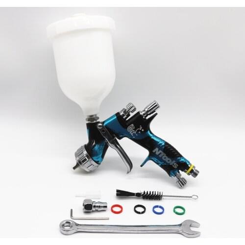 Colorful Spray Gun With GTI/TTS 1.3 Nozzle TE20 Cap Air Spray Gun Airless Spray Painting Car Paint Airbrush Tool For Water Based