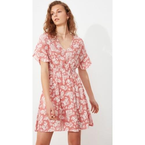 Trendyol Flower Decorated Dress TWOSS20EL2883
