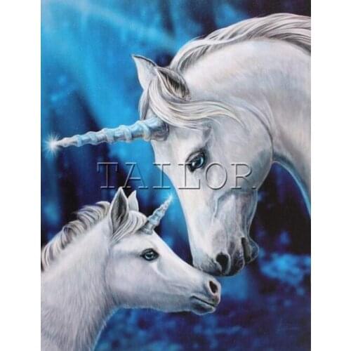 Full square cuadros mosaic 5d diamond painting kit set complet embroidery Cross stitch dirll drawing landscape horse unicorn art