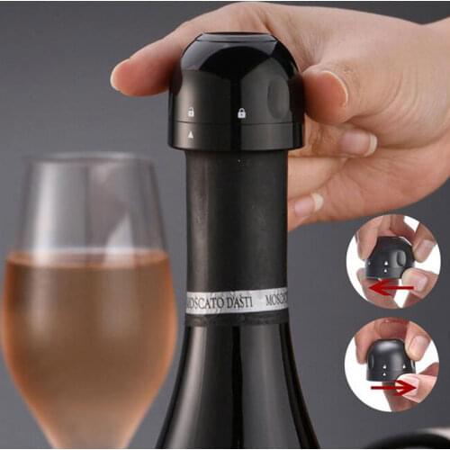 5PCs Red Wine Bottle Stopper Champagne Cork Stopper Sealed Mini Food-Grade ABS Sparkling Wine Stopper Bar Tools Home Kitchen