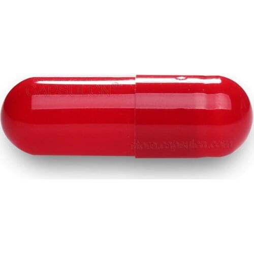 Size 00) 5000 Pieces / Carton, Empty Red Joined Gelatin Capsules/ Fillable Capsule