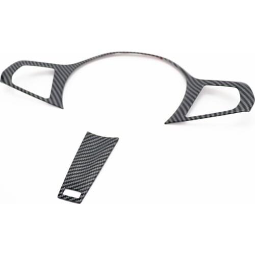 ABS material carbon fibre car decoration for BMW 4 Series (G22) 2020 2021 M sports stars steering wheel trim 3D accessories