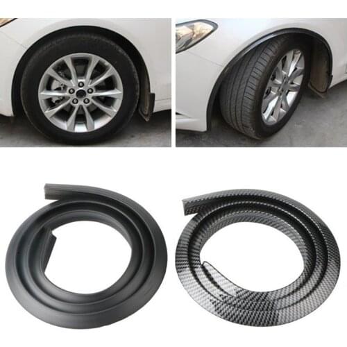 A pair Universal Fender Flares Car Wheel Eyebrow Protector Lip Wheel-arch Trim Arch Extenders Decorative Scratch Proof Rubber