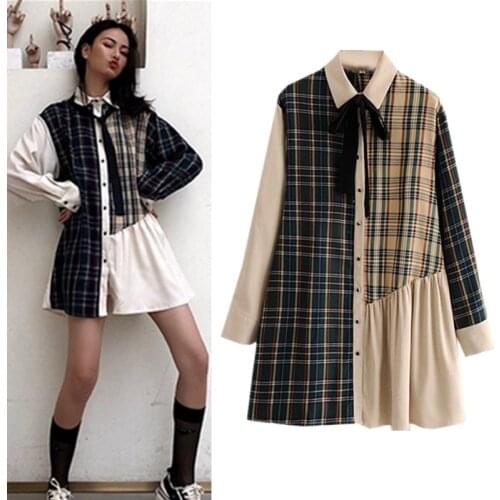 Блузки в клетку VAHAMAS China At AliExpress