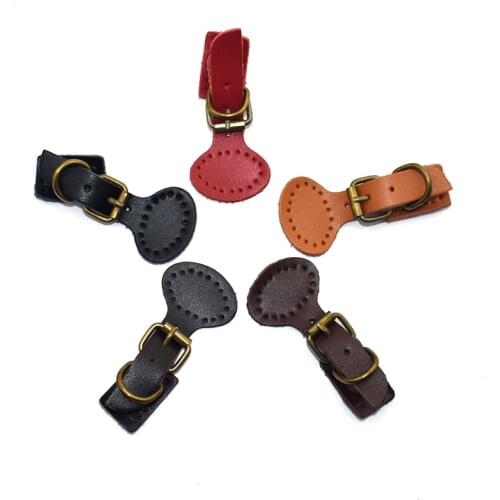 2pcs/lot Bag Buckle Mortise Lock Hardware Accessories for Handmade DIY Patchwork Bags Lock Self-Restraint Quality Cowhide KZ0263