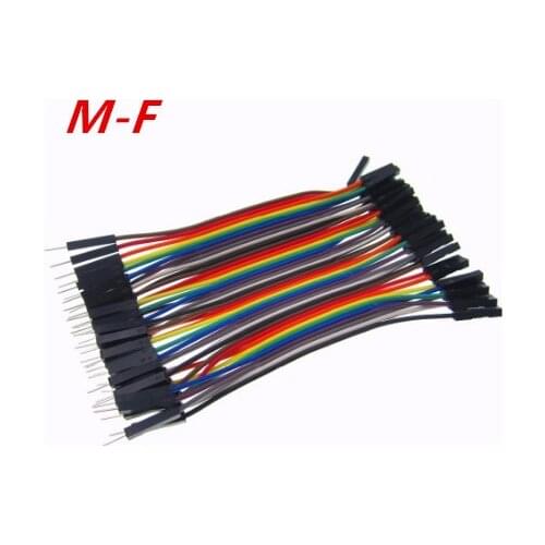 1lot=40pcs/lot 10cm 2.54mm 1pin feMale to Male jumper wire Dupont cable
