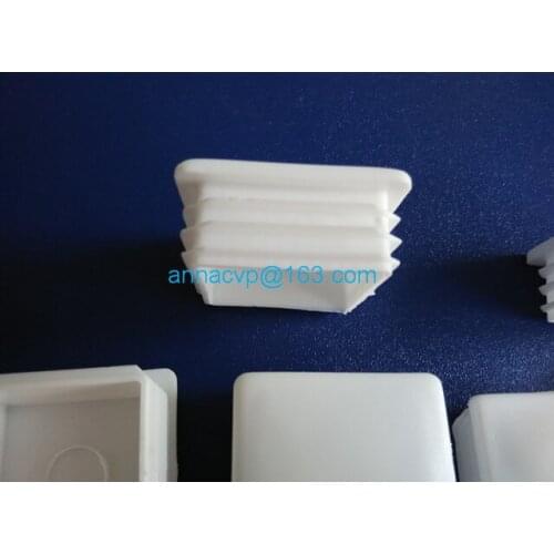 10PCS trailer plastic end square cap,plastic end square cap, square ribbed inserts-trailer-tubes , trailer parts 40mm x 40mm