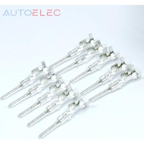 100pcs/lot 100xmale Brass pre-tin plated Terminals For TE Tyco Econoseal III Connectors Series .070 Wire-to-Wire-Low Current
