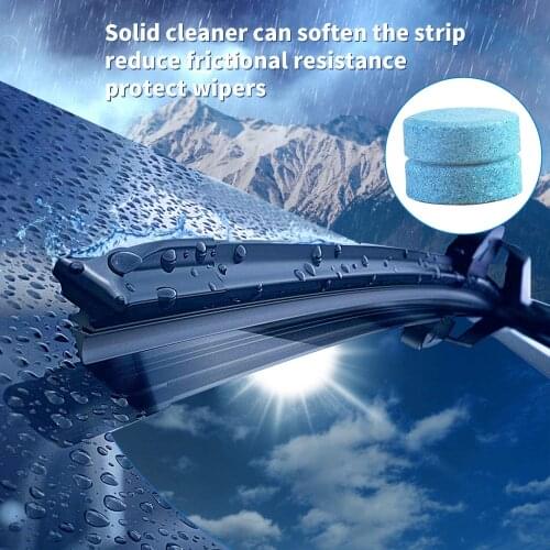 20pcs(1pc=4l) Car Windshield Wiper Glass Washer Auto Solid Cleaner Compact Effervescent Tablets Window Repair Car