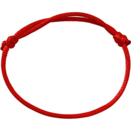 20Pcs Pulsera de la suerte roja adjustable Wrap Hand Kabbalah Red String Bracelet diy Lucky bijoux protection Jewelry promotion