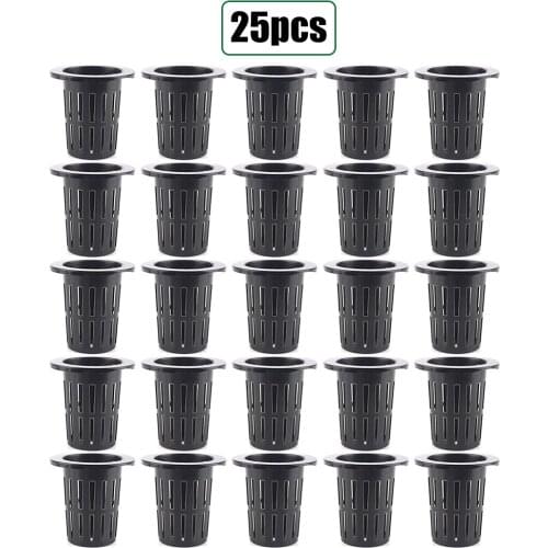 25PCS Hydroponic Pot Net Cup Hydroponic System Containers Garden Plant Basket Vegetable Plant Soilless Cultivation Basket