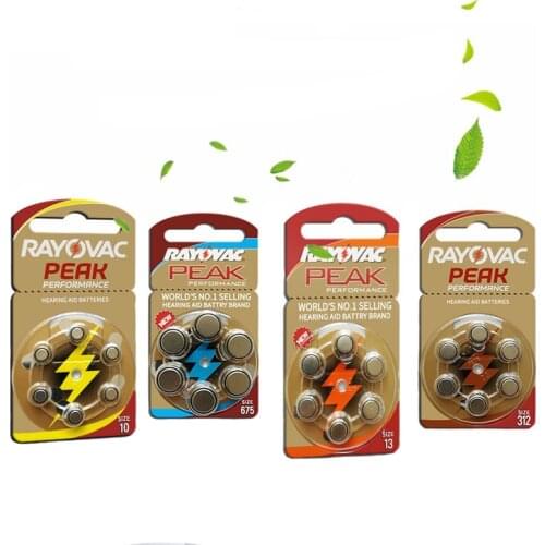 60P Hearing Aid Battery A312 A10 A13 A675 Hearing Aid Batteries 312 13 Size 10 675 Zinc Air Battery for Hearing Aid Long Lasting