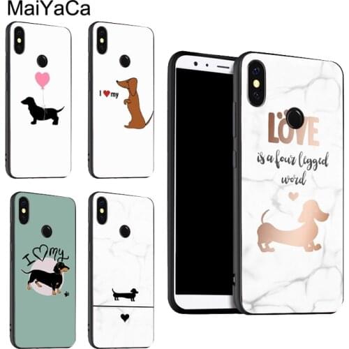 Dachshund Sausage Dog Love For POCO X3 F2 Case For Redmi Note 9 Pro 8 7 8T 9S 9A 9C For Mi Note 10 Lite 9T A3 Coque
