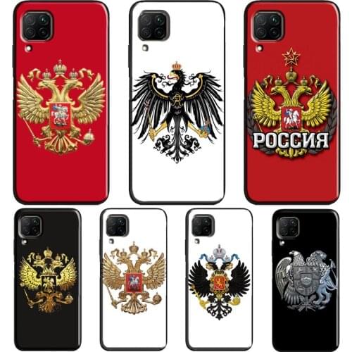 Russian coat of arms Flag Case For Huawei P40 P30 P20 Mate 20 Lite P Smart Z 2019 2021 Nova 5T Honor 20 Pro 9X 8X