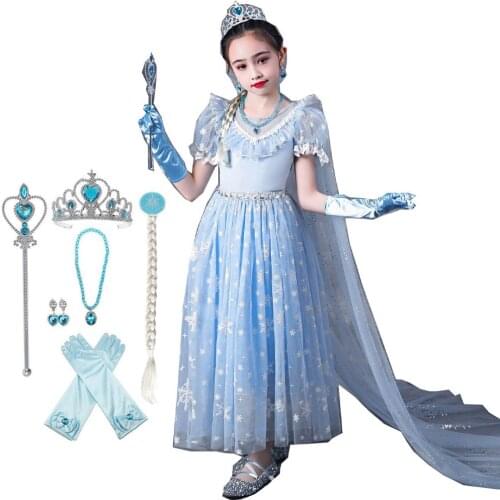 Children Dress Girl Princess Dress Child Birthday Party Dress Princess Dress Halloween Carnival 2021 Dress Girl Free Shipping