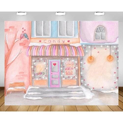 Mehofond Candy Shop Photography Background Sweet Girl Birthday Portrait Backdrop Photozone Photophone Photo Studio Decor Banner