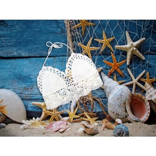 H80&S90 HAND CROCHET SEXY WOMEN TANK LADIES BEACH TOP BIKINI