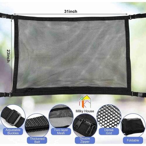 Car Interior Ceiling Luggage Net Car Storage Bag Cargo Net for Mercedes-Benz Vito W447 V-Class V260 Truck Parts